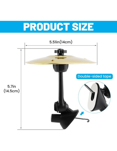 Cymbal de Aire para Automóvil Oro - Mini Platillo Musical