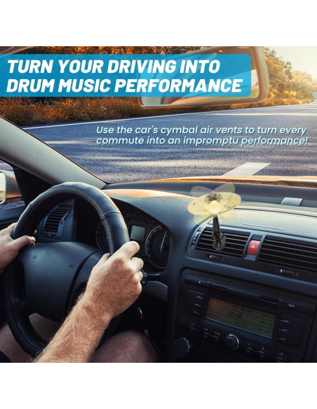 Cymbal de Aire para Automóvil Oro - Mini Platillo Musical