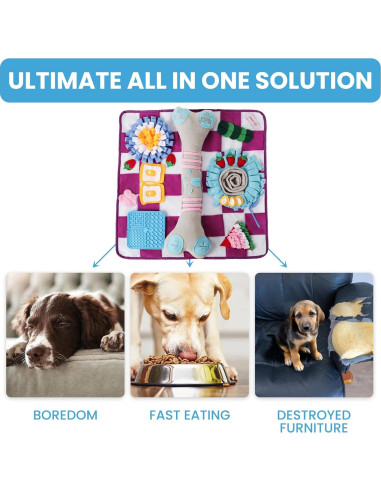 Alfombra de Olfateo para Perros Luftpets 48x48cm Antideslizante