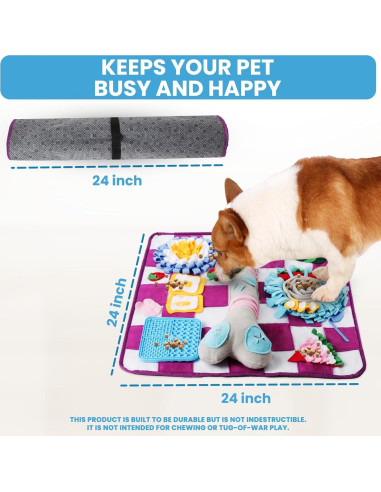 Alfombra de Olfateo para Perros Luftpets 48x48cm Antideslizante