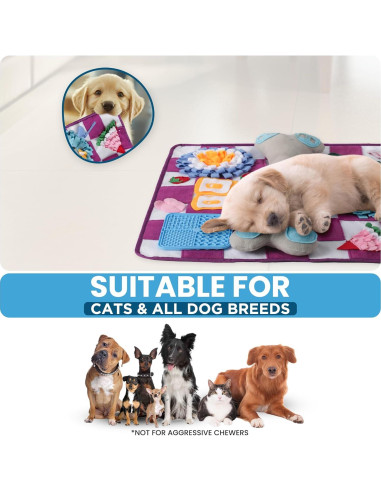 Alfombra de Olfateo para Perros Luftpets 48x48cm Antideslizante