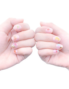 10 Hojas Stickers de Uñas IHUKEIT para Niños Arcoíris 2