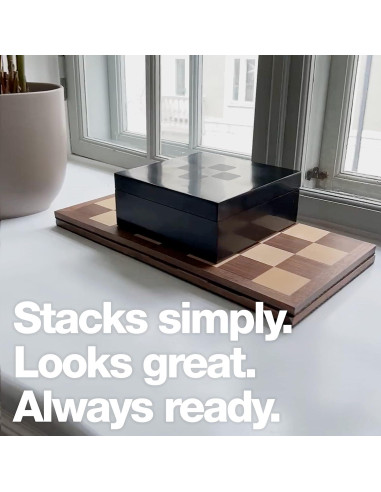 Tablero de Ajedrez Portátil Tempest MagSplit de Madera 49.5cm