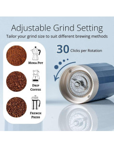 Molinillo de Café Manual 1Zpresso Q Air Negro - Compacto y Ajustable 2