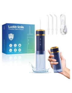 Irrigador Oral Inalámbrico Luckin Smile 250ml 3 Modos Azul