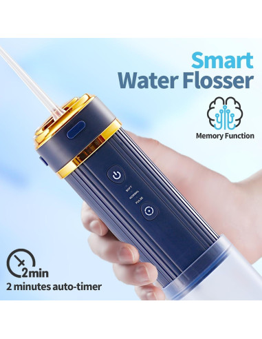 Irrigador Oral Inalámbrico Luckin Smile 250ml 3 Modos Azul