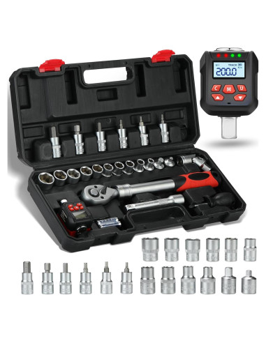 Juego de Adaptadores de Par Digital Yousnerc 10-200 Nm