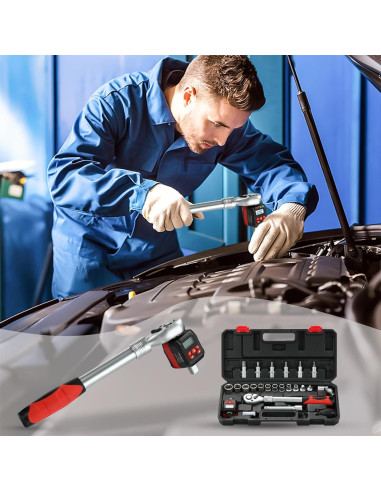 Juego de Adaptadores de Par Digital Yousnerc 10-200 Nm