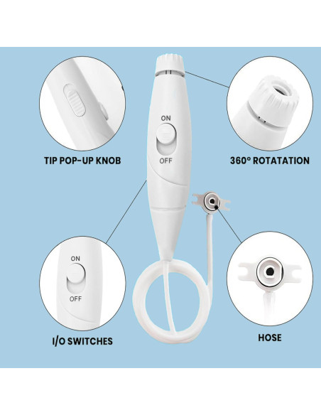 Manguera y Mango de Repuesto Waterpik WP-100 WP-300 WP-660