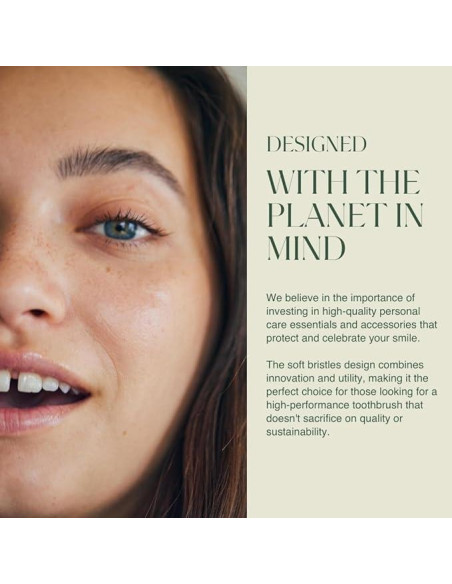 Cepillo de dientes de bambú biodegradable Plus Ultra 12 unidades