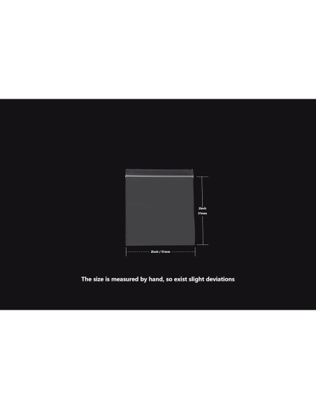 500 Mini Bolsas Plásticas con Cierre RKZCT 5x5 cm Transparentes