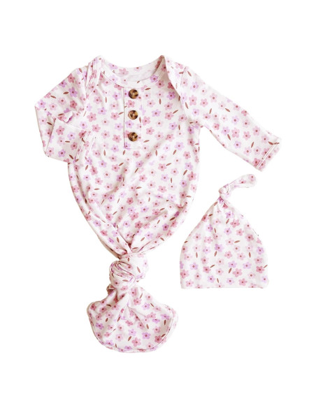 Saco de dormir anudado Caden Lane para recién nacidos 95% Viscosa