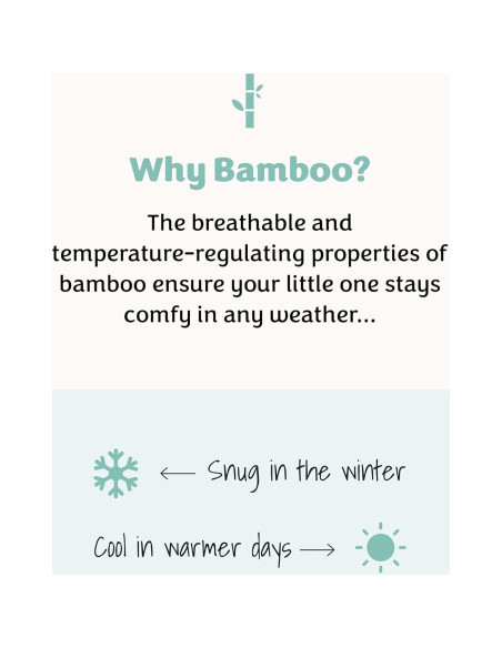 Saco de dormir anudado Caden Lane para recién nacidos 95% Viscosa