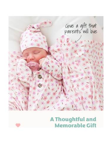 Saco de dormir anudado Caden Lane para recién nacidos 95% Viscosa