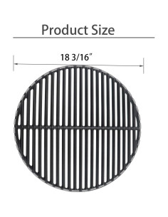Rejilla de Parrilla de Hierro Fundido Plowo 46.2 cm para Big Green Egg 2