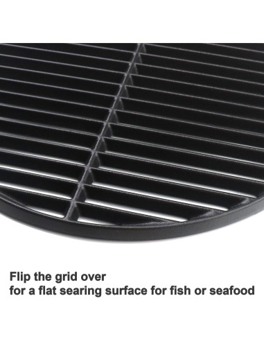 Rejilla de Parrilla de Hierro Fundido Plowo 46.2 cm para Big Green Egg