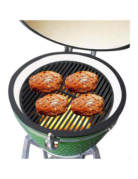 Rejilla de Parrilla de Hierro Fundido Plowo 46.2 cm para Big Green Egg