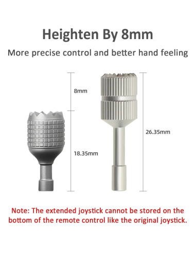 Palancas de Control Extendidas BEHORSE para DJI Mini 3/4/Mavic 3