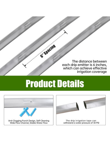 Kit de Riego por Goteo 500FT DarkTank 5/8" PE Reforzado