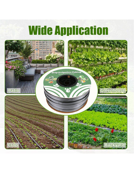 Kit de Riego por Goteo 500FT DarkTank 5/8" PE Reforzado