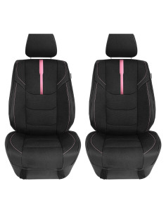 FH Group Fundas de Asiento de Coche Oxford Rosa Ajuste Universal