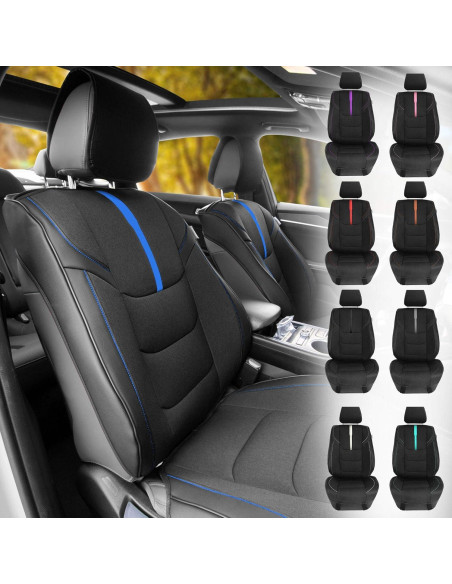 FH Group Fundas de Asiento de Coche Oxford Rosa Ajuste Universal