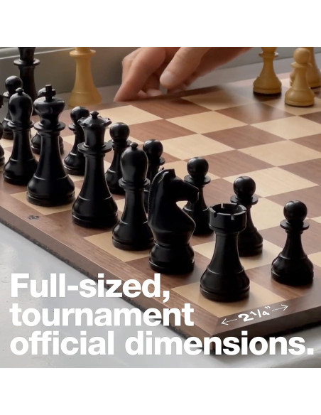 Tablero de Ajedrez Portátil Tempest MagSplit de Madera 49.5cm