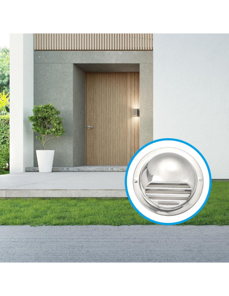 Ventilación Redonda de Soffit PATIKIL 3" Acero Inoxidable