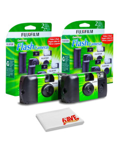 Cámara desechable FUJIFILM QuickSnap Flash 400 - 2 unidades