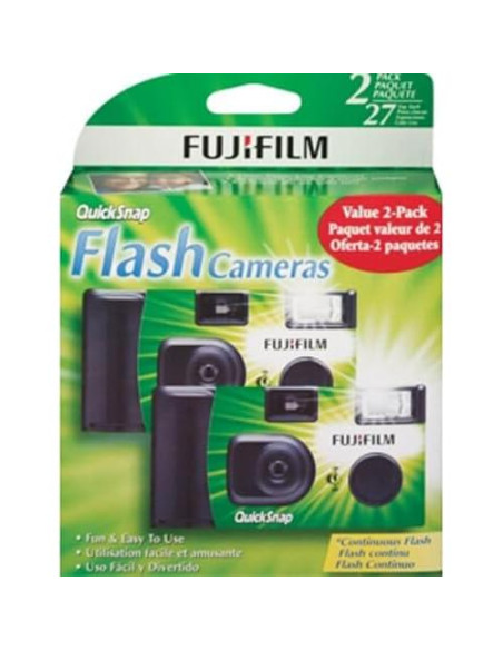 Cámara desechable FUJIFILM QuickSnap Flash 400 - 2 unidades