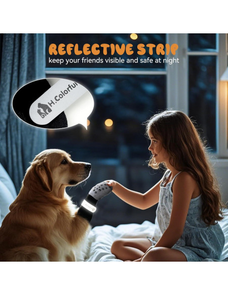 Calcetines Antideslizantes para Perros Homcolorful - Set de 6 M