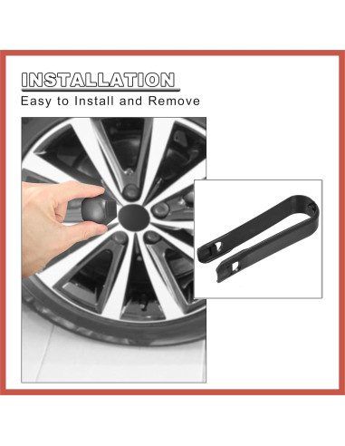 Juego de 20 Tapas de Tuerca de Rueda ACROPIX 17mm con Clip