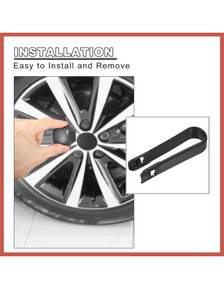 Juego de 20 Tapas de Tuerca de Rueda ACROPIX 17mm con Clip