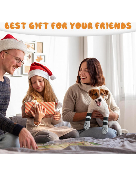 Calcetines Antideslizantes para Perros Homcolorful - Set de 6 M