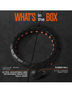 Aro de Hula SQUATZ SQDHOH-1.5 para Fitness y Pérdida de Peso 2