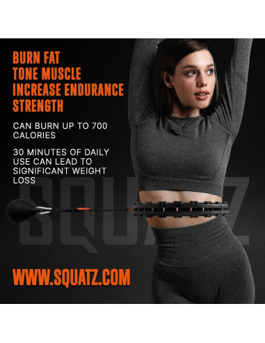 Aro de Hula SQUATZ SQDHOH-1.5 para Fitness y Pérdida de Peso