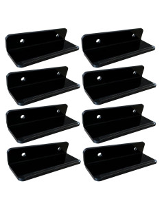 Estante Flotante para Discos de Vinilo SHTCSZBA, 8 Piezas, Acrílico Negro