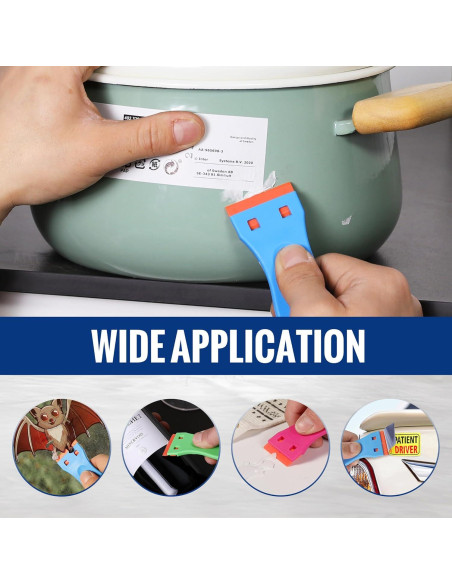 WORKPRO Raspador de Cuchillas de Plástico 3 Piezas 120 Cuchillas