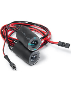 Faros LED 17mm JGGZONE para Carro RC 1/10 Multicolor/Blanco 2