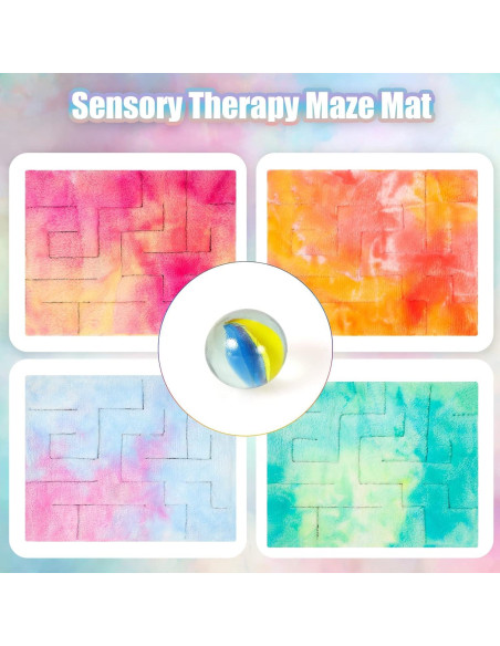 Alfombra Sensorial Antiestrés CHENGU Laberinto Mármol 22x16cm