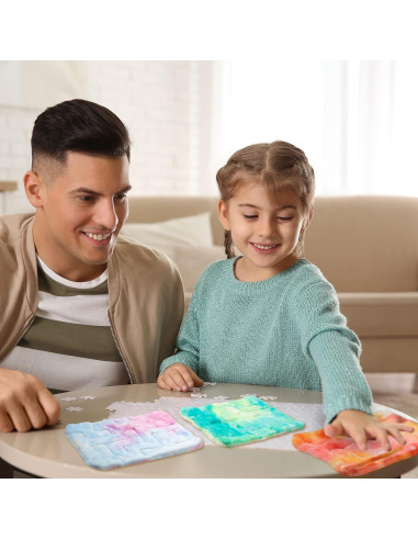 Alfombra Sensorial Antiestrés CHENGU Laberinto Mármol 22x16cm