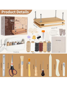 Kit de Encuadernación de Libros Pamctry 50 Piezas 29.5x19.8cm 2