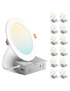 Luz de Techo Empotrada Amico 12W 6" Regulable 5CCT 1050LM