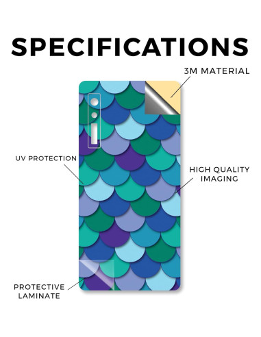 Funda de Tableta MightySkins para BOOX Palma 2 (2024) - Escamas Azules