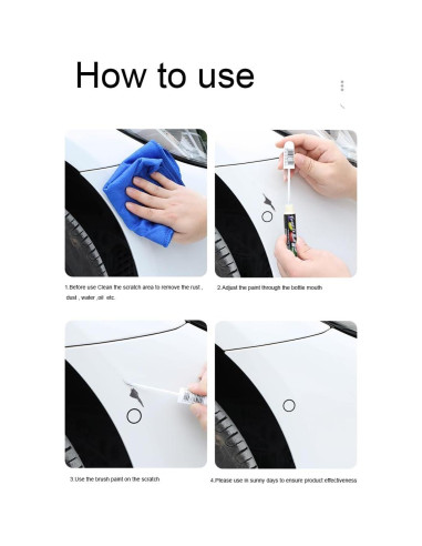 Bolígrafo de Retoque Automotriz SONGVEN para Honda Accord Blanco