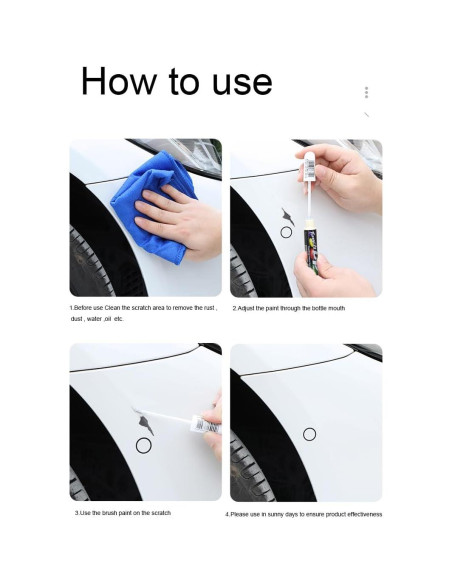 Bolígrafo de Retoque Automotriz SONGVEN para Honda Accord Blanco