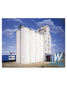 Kit de Estructura Walthers Cornerstone Elevador de Grano HO