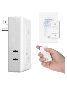 Atenuador Enchufable Taoellen con Control Remoto y Doble Salida