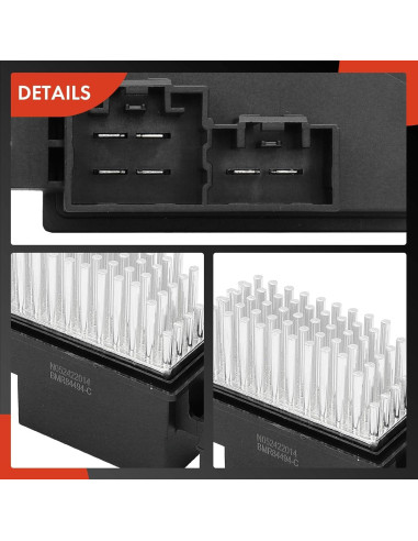 Resistor de Motor de Soplador A-Premium para Dodge Dart 2013