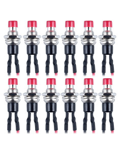 Paquete de 12 Interruptores de Botón Mini DMWD 1A 250VAC